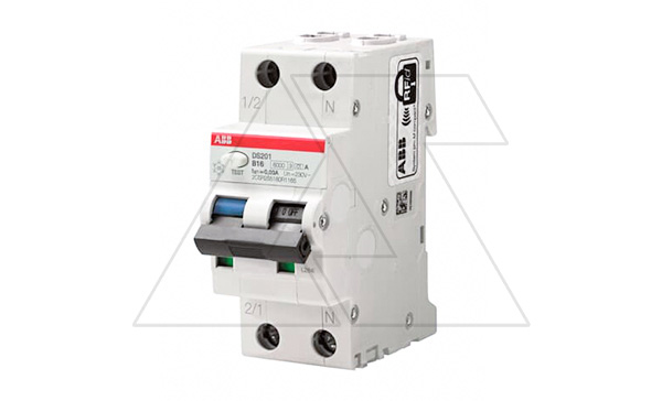Дифф. авт. выключатель DS201 C6 AC30, 1P+N C 6A 30mA Icu=10kA 2M Дифф. авт. выключатель DS201 C6 AC30, 1P+N C 6A 30mA Icu=10kA 2M
