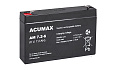 Батарея аккумуляторная Acumax AM7.2-6, T1, 6V/7.2Ah, 94(100)x151x34 HxLxW, 1.1kg, 6-9 лет от интернет-магазина amperkin.by