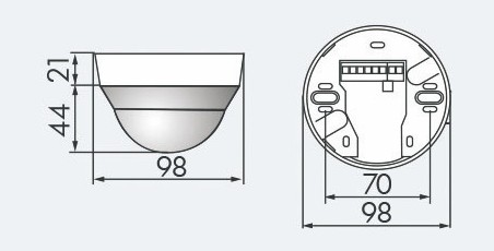 Датчик присутствия B.E.G. PD4-M-1C-SM