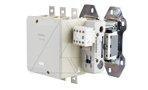 Контактор UKC1-400-22-230AC, 3P, 400A(AC-3), 500A(AC-1), 250kW(400VAC), Uк=220-240VAC, 2NO+2NC