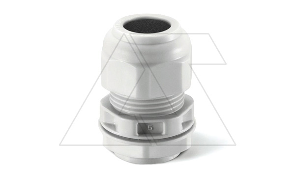 Ввод кабельный PG11 с гайкой с мембраной, диаметр кабеля 5_10mm, GW 750°C, UV-resistant, IP66, серый RAL7035 Ввод кабельный PG11 с гайкой с мембраной, диаметр кабеля 5_10mm, GW 750°C, UV-resistant, IP66, серый RAL7035