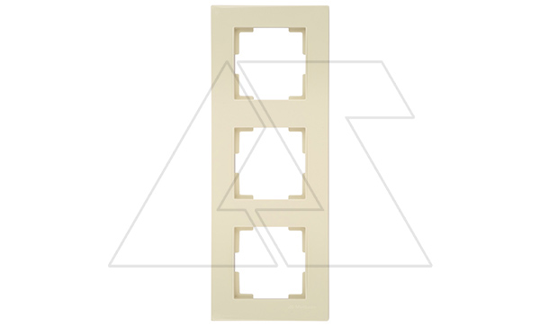 Rita - Рамка 3 поста, вертикальный монтаж, сл.кость