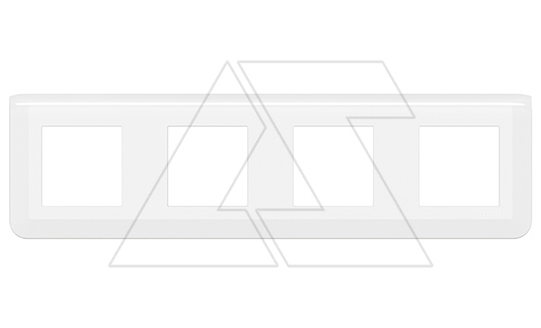 Mosaic - Рамка 4х2М, горизонтальная, белый (суппорт 80254 или 4х80251)