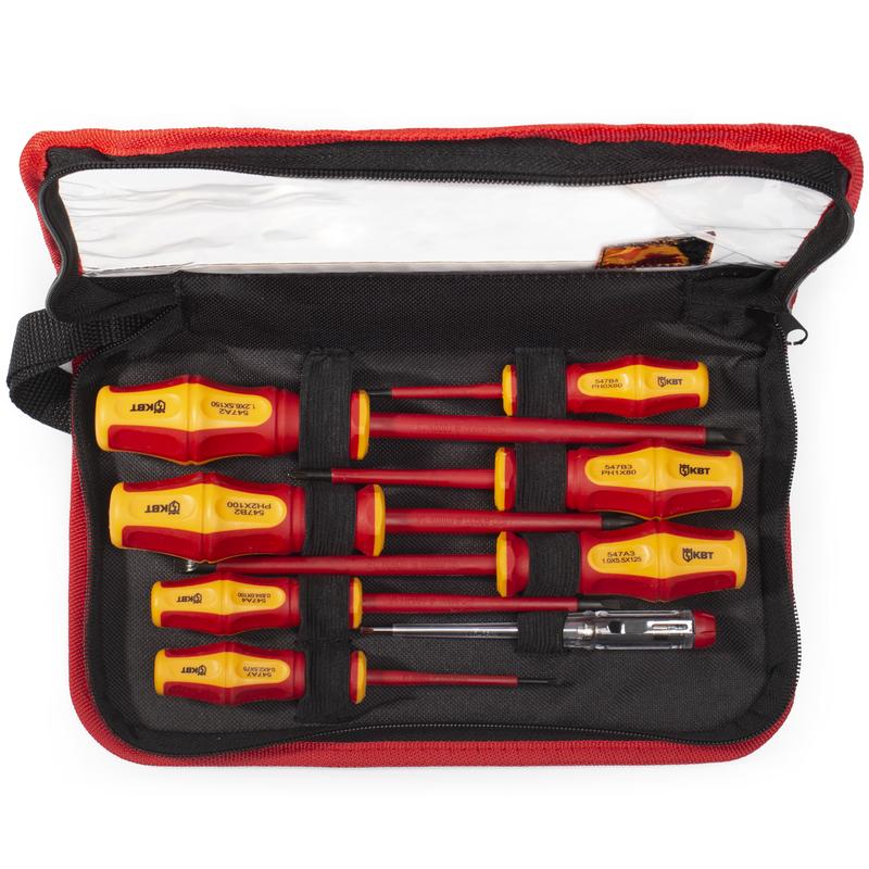 Набор диэлектр. отверток "Профи" НИО-08-S (КВТ)