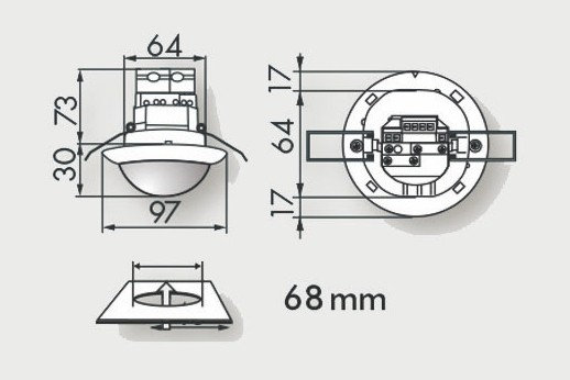 Датчик присутствия B.E.G. PD4-M-DALI/DSI-1C-FC от интернет-магазина amperkin.by