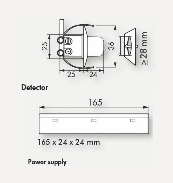 Датчик присутствия B.E.G. PD9-M-DIM-GH-FC