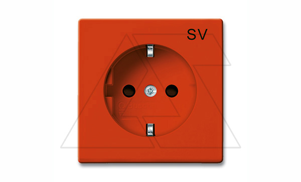 Basic 55 - Розетка 2P+E нем. стд. (оранжевый)
