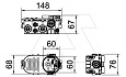 Подрозетник UE 66 одиночный, с доп. пространством, 650°С, Ø64мм, h=66мм, для спл. стен, c винтами, c воздухонепр. мембр. вводами, черный, полипропилен от интернет-магазина amperkin.by Подрозетник UE 66 одиночный, с доп. пространством, 650°С, Ø64мм, h=66мм, для спл. стен, c винтами, c воздухонепр. мембр. вводами, черный, полипропилен от интернет-магазина amperkin.by