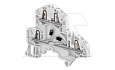Клемма ZK6-BL/8 пружинный зажим, для нейтрали, 2 контакта, 41А, 1000В, синий от интернет-магазина amperkin.by