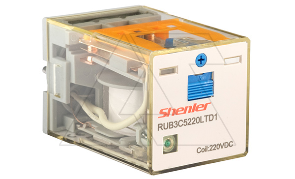 Реле RUB3C5220LTD1, 3CO, 10A(250VAC/24VDC), 220VDC,  мех. инд., тест-кнопка с блокировкой, диод +A1/-A2, LED Реле RUB3C5220LTD1, 3CO, 10A(250VAC/24VDC), 220VDC,  мех. инд., тест-кнопка с блокировкой, диод +A1/-A2, LED