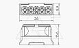 Клемма 61 525 LGR 5-контактная, до 2,5мм², 24A, 450V, серый, полиамид от интернет-магазина amperkin.by
