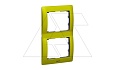 Galea Life - Рамка Metallic на 2 поста вертикальная, Magic Green от интернет-магазина amperkin.by