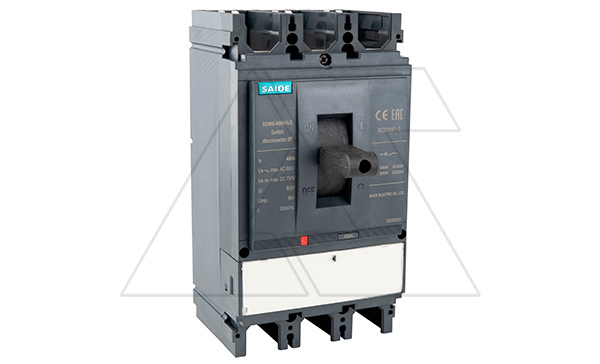 Выключатель-разъединитель SDM6-400NA 3P, In=400A, без расцепителя, t=60K