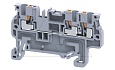 Клемма проходная CP1.5/3 /3,5x56,1mm, push-in, 3 присоед., 1,5(max 2,5)mm2, 15A, 600V, серая от интернет-магазина amperkin.by Клемма проходная CP1.5/3 /3,5x56,1mm, push-in, 3 присоед., 1,5(max 2,5)mm2, 15A, 600V, серая от интернет-магазина amperkin.by