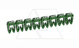 Маркер CAB3 d=0.5-1.5mm - "5" (зеленый) упак.1200 шт от интернет-магазина amperkin.by Маркер CAB3 d=0.5-1.5mm - "5" (зеленый) упак.1200 шт от интернет-магазина amperkin.by