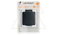 Mini - Розетка 2P+Е 16A/250V, с крышкой, защ.шторки, черно-серый, IP54 от интернет-магазина amperkin.by