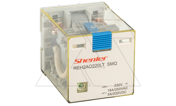 Реле REH2AO220LTSMQ, 2NO, 16A(400VAC)/ 10A(220VDC), 220VDC(0,65Un) RZA, тест-кнопка, LED, магнит Реле REH2AO220LTSMQ, 2NO, 16A(400VAC)/ 10A(220VDC), 220VDC(0,65Un) RZA, тест-кнопка, LED, магнит