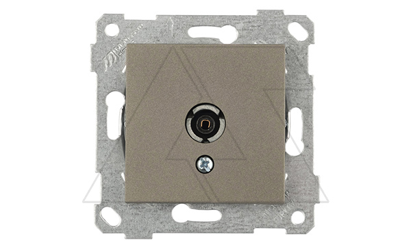 Rita - Розетка TV, проходная, антрацит