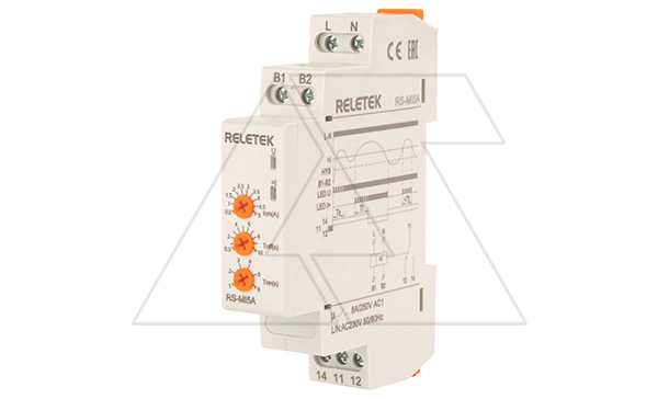 Реле контроля тока RS-MI5A, однофазное, In=5A(0.5_5A), 1CO, 8A(250VAC), 230VAC, Imax, Ton/off 1_6s/0.5_10s, память ошибки, 1M Реле контроля тока RS-MI5A, однофазное, In=5A(0.5_5A), 1CO, 8A(250VAC), 230VAC, Imax, Ton/off 1_6s/0.5_10s, память ошибки, 1M