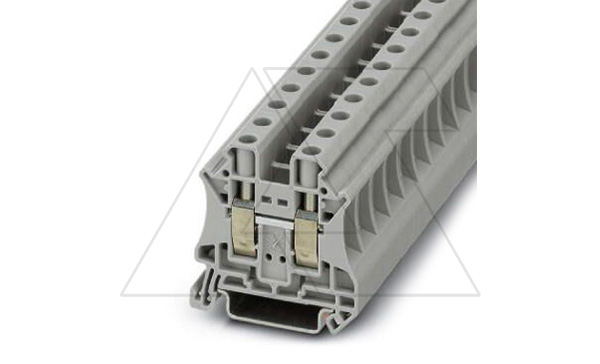 Клемма проходная UT 10 /10,2mm, винтовая, 2 присоед., 10(max 16)mm2, 57A, 1000V, серая Клемма проходная UT 10 /10,2mm, винтовая, 2 присоед., 10(max 16)mm2, 57A, 1000V, серая