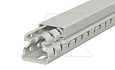 Перфокороб LKV 25025, органайзер для шкафов, 25 x 25 мм (глубина х ширина крышки), L=2000мм, RAL 7030 серый