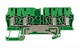 Клемма пружинная ZPE 2,5/4AN на 4 присоед., зеленая, с реечным заземлителем от интернет-магазина amperkin.by Клемма пружинная ZPE 2,5/4AN на 4 присоед., зеленая, с реечным заземлителем от интернет-магазина amperkin.by