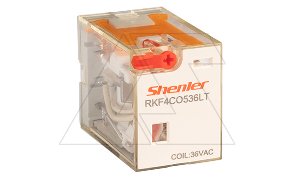Реле RKF4CO536LT 4CO, 6A, (250VAC/30VDC), 36VAC, мех. индикация, тест-кнопка с блокировкой, LED Реле RKF4CO536LT 4CO, 6A, (250VAC/30VDC), 36VAC, мех. индикация, тест-кнопка с блокировкой, LED
