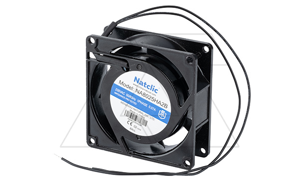 Вентилятор осевой NA, 80x80x25мм, 220В, 32м3/ч, 13Вт, 2300об/мин, 27дБА, подшипник качения
