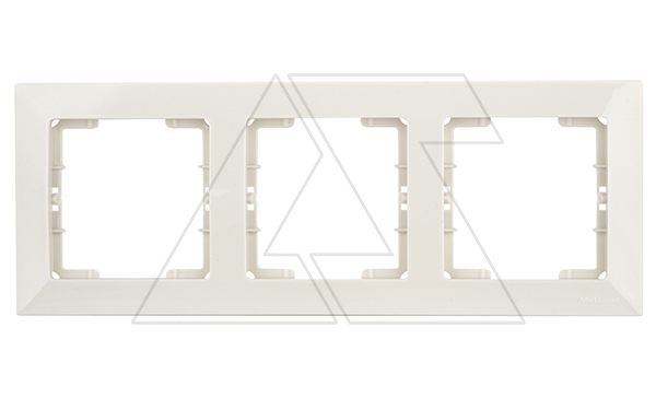 Candela - Рамка 3 поста, к механизмам серии 21, горизонтальный монтаж, белый