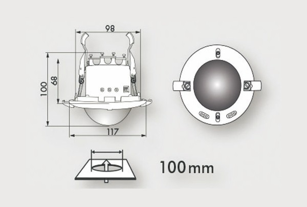 Датчик присутствия B.E.G. PD4-M-2C-DS-FC