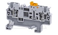 Клемма с ножевым размыкателем CXK2.5 /5x62,2mm, пружинная, 2 присоед., 2,5(max 4)mm2, 20A, 1000V, серая от интернет-магазина amperkin.by Клемма с ножевым размыкателем CXK2.5 /5x62,2mm, пружинная, 2 присоед., 2,5(max 4)mm2, 20A, 1000V, серая от интернет-магазина amperkin.by