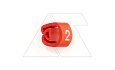 Маркер кольцевой RMS-04 59842-2, D кабеля 8-16mm, 16-70mm2, символ "2", PVC, красный (упак. 100шт.) от интернет-магазина amperkin.by