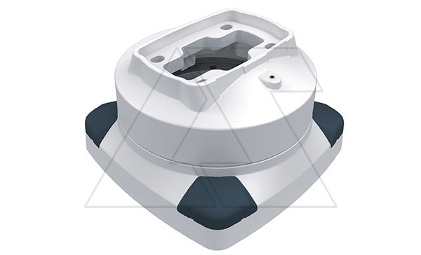 Держатель поворотный (315°) напольный ETR060, RAL7035/RAL5020, m=2кг