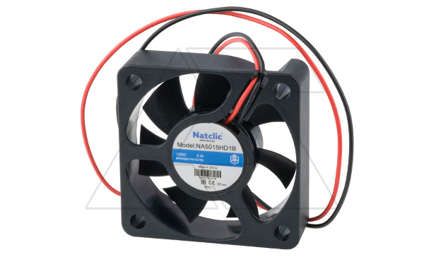 Вентилятор осевой NA, 50x50x15мм, 12VDC, 24м3/ч, 1,2Вт, 5600об/мин, 34дБА, подшипник качения