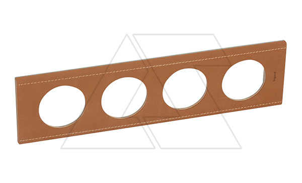 Celiane - Рамка 4 поста кожа крем-карамель