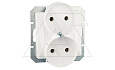 OPAL - Розетка 2x2P в стандартную рамку, белый от интернет-магазина amperkin.by