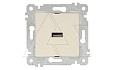 Rita - Розетка 1xUSB Type A, сл.кость от интернет-магазина amperkin.by