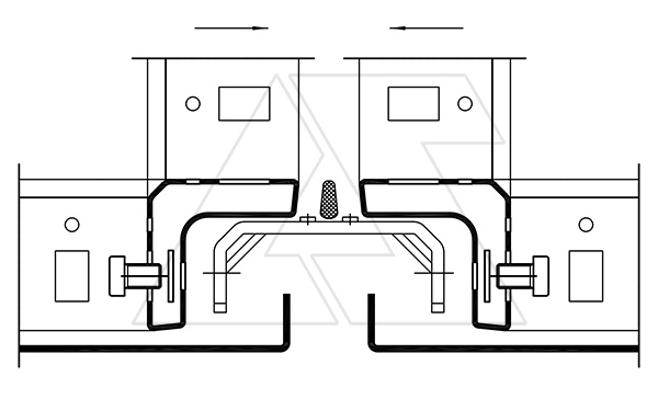 Комплект из скоб (8 шт.) и уплотнителя для соед. щитов ENUX, IP55