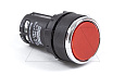 Кнопка MB, красная, без фиксации, плоская, 1NO, 3A 230V AC15, 22mm, IP50