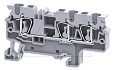 Клемма проходная CX4/3 /6x70,5mm, пружинная, 3 присоед., 4(max 6)mm2, 32A, 1000V, серая от интернет-магазина amperkin.by
