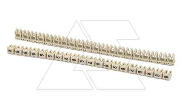 Маркировка кабельная KE1 d=0,75...1,5mm - «8» (серый) упак.500 шт