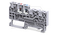 Клемма подвода питания CPPT2.5/3 /7x79,8mm, push-in, 2 присоед., 2,5(max 4)mm2, 20A, 250V, серая от интернет-магазина amperkin.by