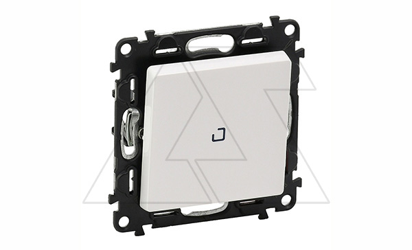 Valena Life - Переключатель на 2 направления с подсветкой, белый (инд. упаковка)