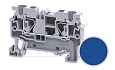 Клемма проходная CX4BU /6x54,8mm, пружинная, 2 присоед., 4(max 6)mm2, 32A, 1000V, синяя от интернет-магазина amperkin.by Клемма проходная CX4BU /6x54,8mm, пружинная, 2 присоед., 4(max 6)mm2, 32A, 1000V, синяя от интернет-магазина amperkin.by