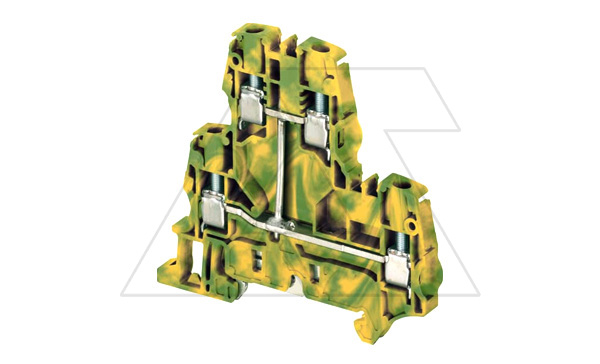 Клемма ZS6-D1-PE/6 для заземления, 2 уровня, 4 контакта, 720А/1c, ж./зеленый Клемма ZS6-D1-PE/6 для заземления, 2 уровня, 4 контакта, 720А/1c, ж./зеленый