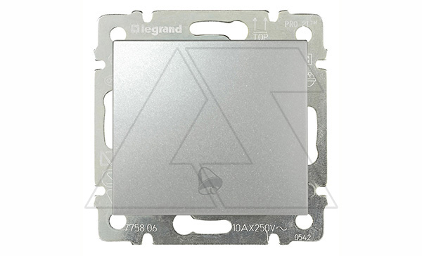 Valena - Кнопка с символом звонка, алюминий