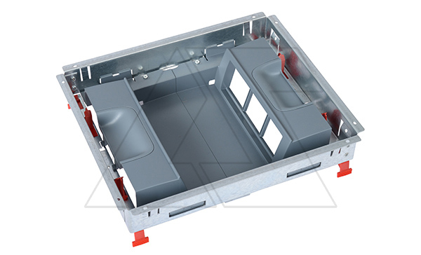 Основание монтажной коробки, вертикальный монтаж, 12M(2x6), Hmin=83/68mm