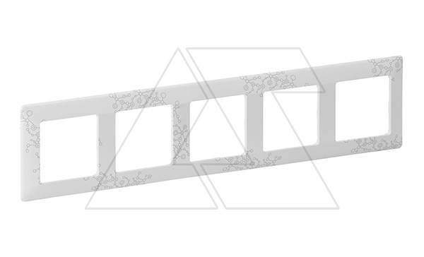 Valena Life - Рамка 5 постов верт/гориз, эл грэй Valena Life - Рамка 5 постов верт/гориз, эл грэй