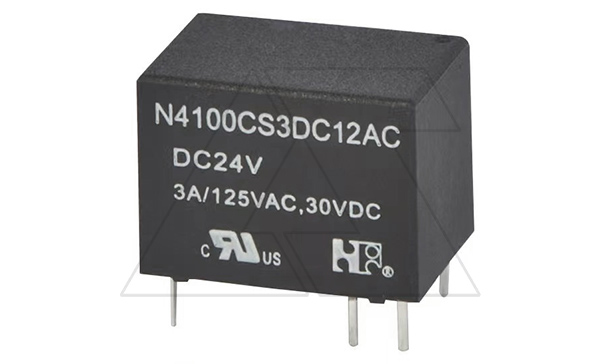 Реле N4100CHS3DC12AC, 1CO, 3A(125VAC/30VDC), 12VDC, Ag, для печатных плат, IP67 Реле N4100CHS3DC12AC, 1CO, 3A(125VAC/30VDC), 12VDC, Ag, для печатных плат, IP67