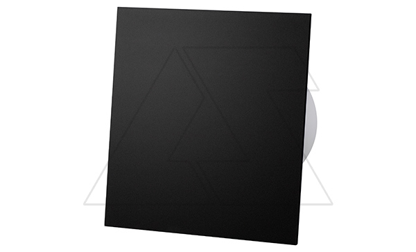 Панель декоративная для вентиляторов dRim Ø100/125мм, универсальная, пластик, черный матовый